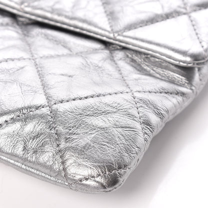 Chanel Metallic Crumpled Calfskin Big Bang Large Flap Bag Silver 6 of 9
