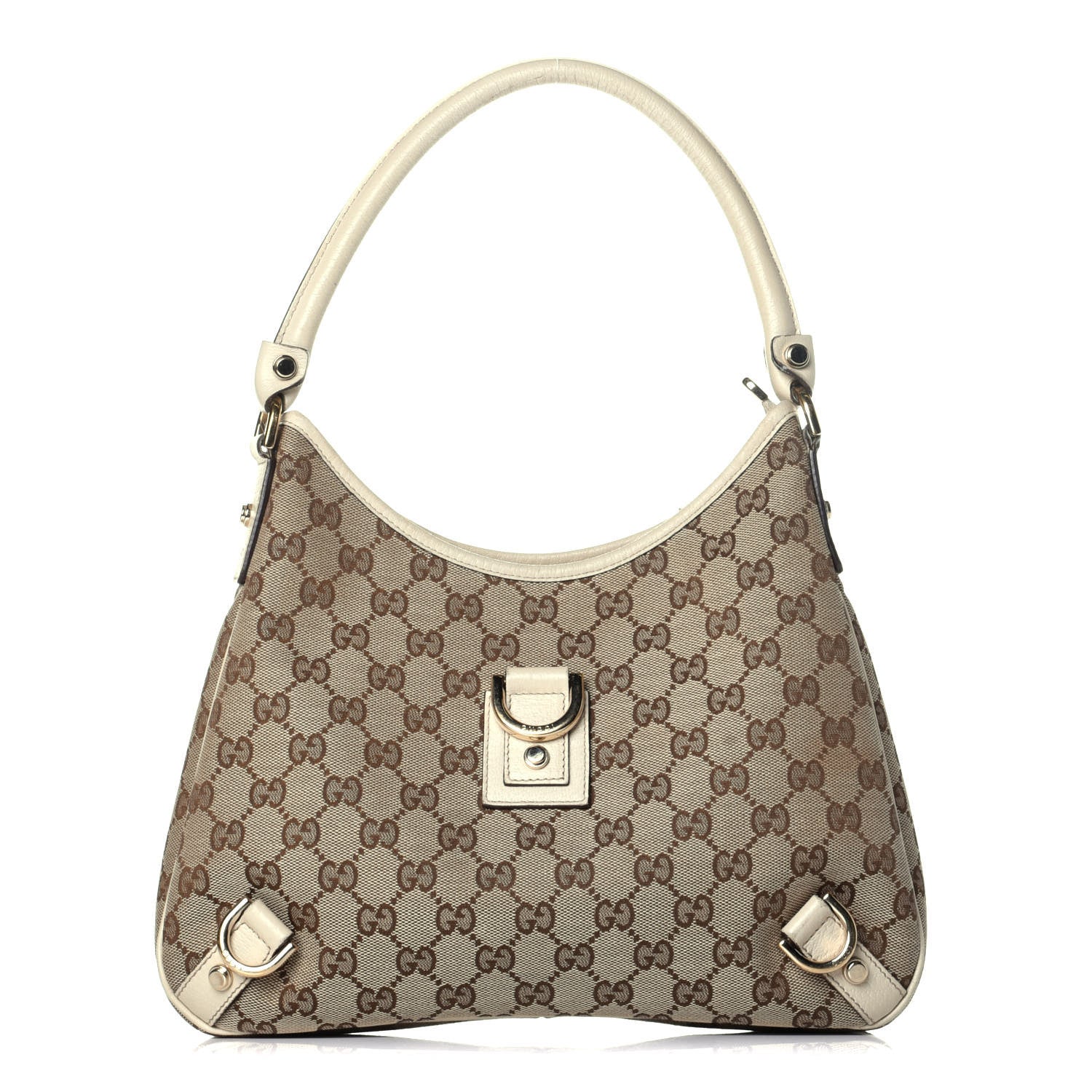 Gucci Monogram Medium Abbey D Ring Hobo Off White 1 of 9