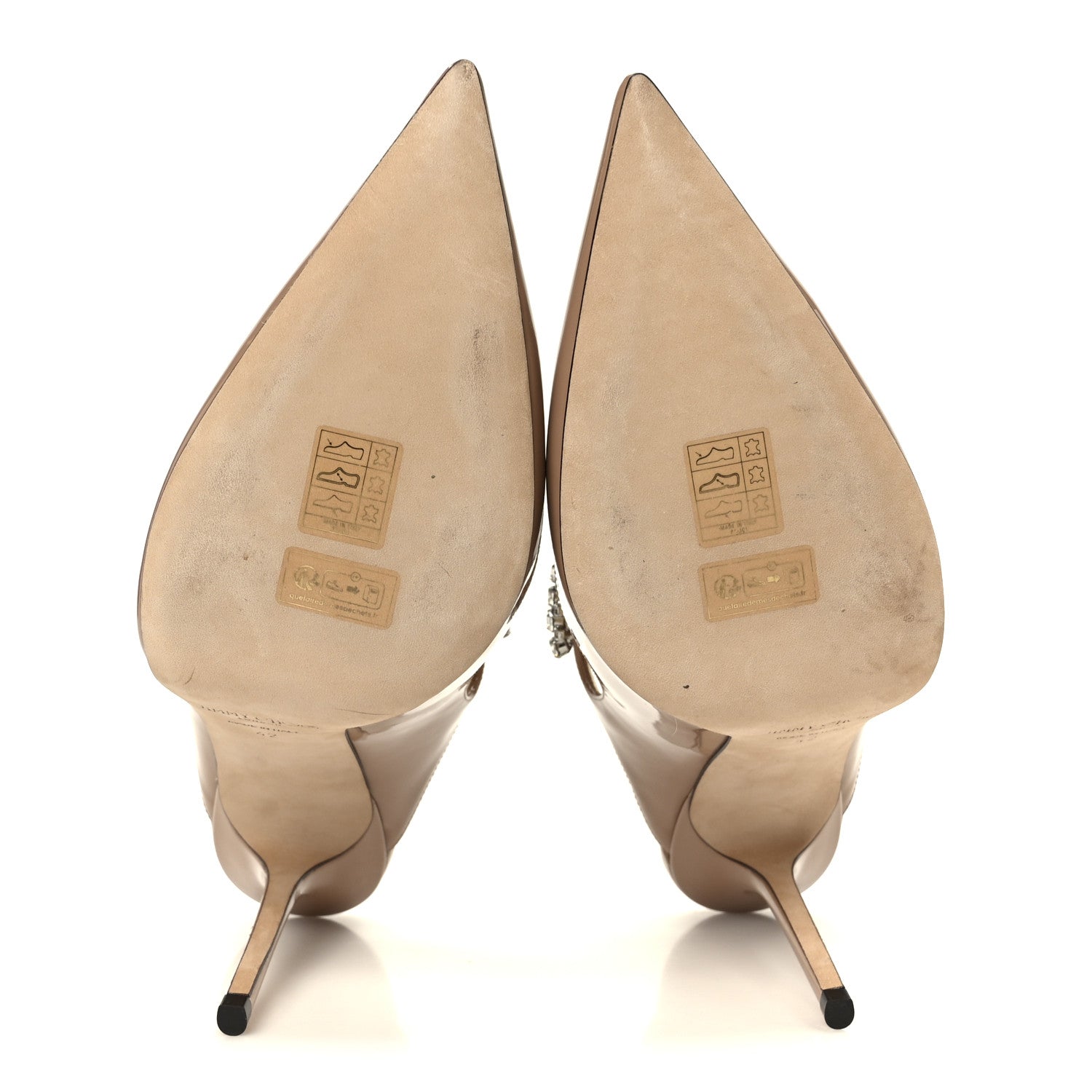 Jimmy Choo Patent Crystal Bing 100 Pumps 42 Ballet Pink 6 of 9