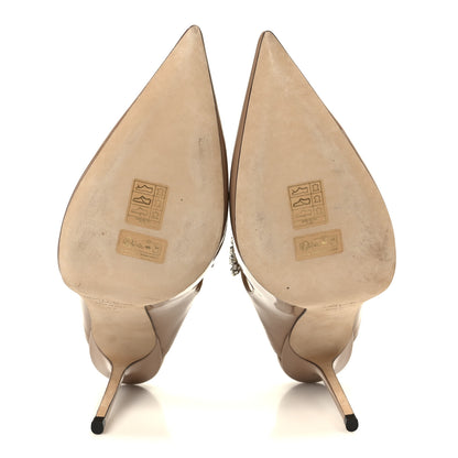 Jimmy Choo Patent Crystal Bing 100 Pumps 42 Ballet Pink 6 of 9