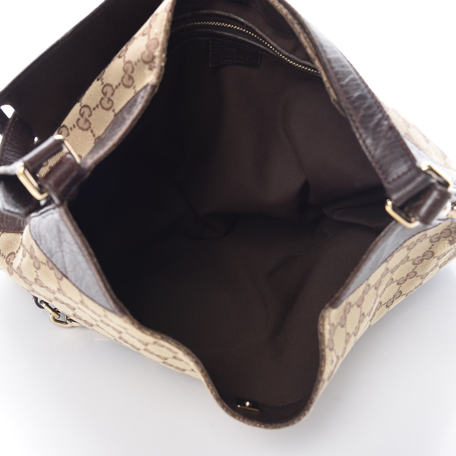 Gucci Monogram Hasler Hobo Dark Brown 5 of 24