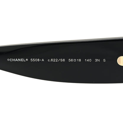 Chanel Acetate CC Pilot Sunglasses 5508 Black 5 of 8