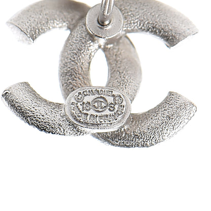 Chanel Crystal Mini CC Earrings Silver 4 of 5