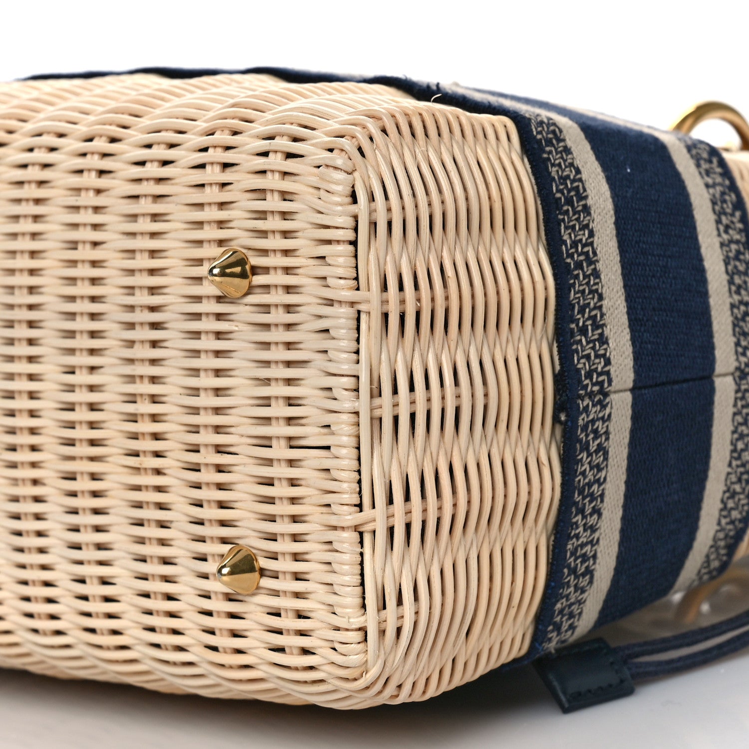 Christian Dior Wicker Oblique Medium Lady Dior Bag Blue 8 of 8