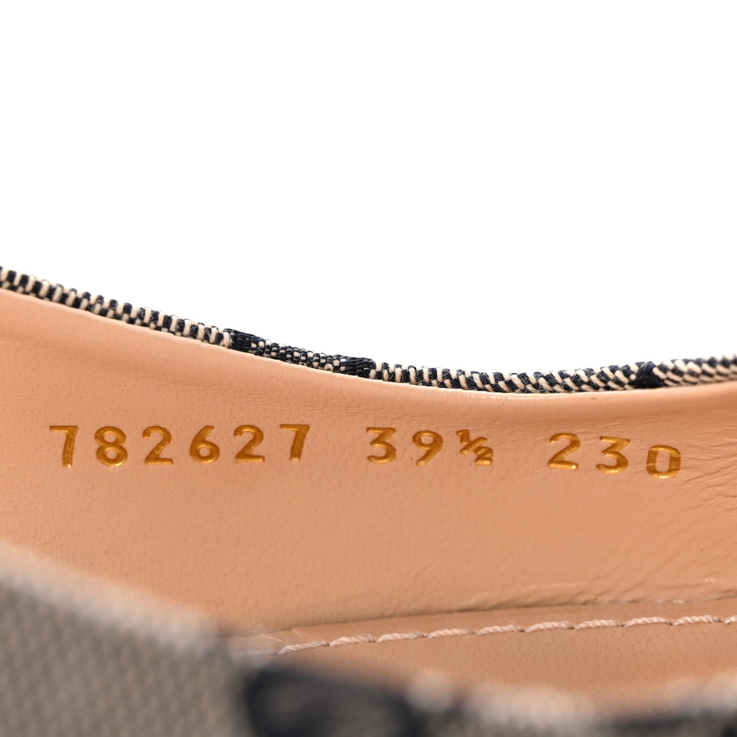 Gucci Monogram Horsebit 35mm Slingback Pumps 39.5 Beige Blue 9 of 10