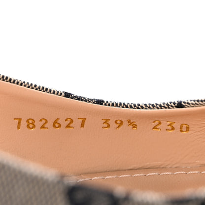 Gucci Monogram Horsebit 35mm Slingback Pumps 39.5 Beige Blue 9 of 10