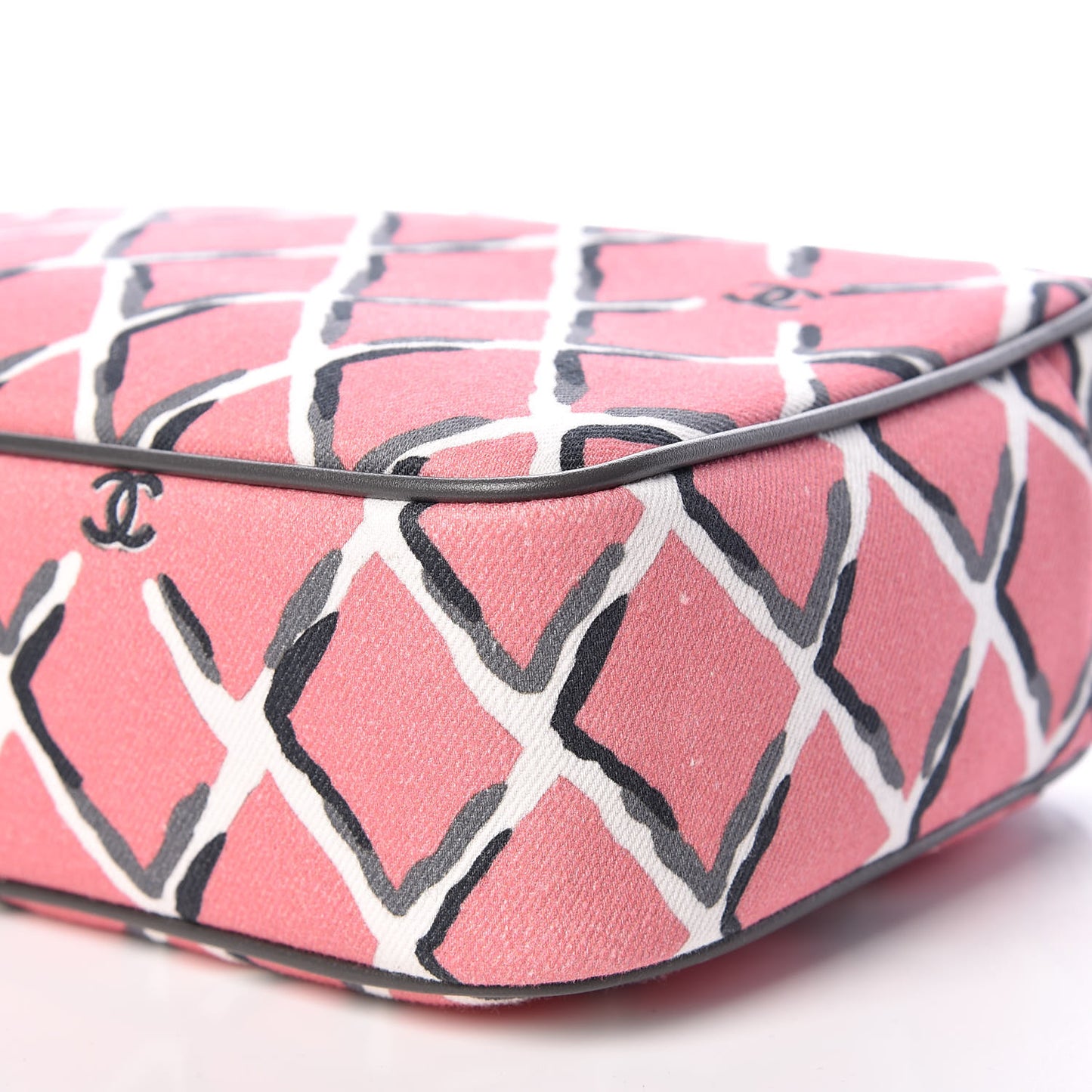 Canvas Airline Cosmetic Case Pink