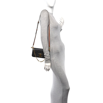 Celine Triomphe Canvas Multipochette Tan 2 of 12