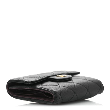 Chanel Caviar Quilted Compact Flap Wallet Black 4 of 13