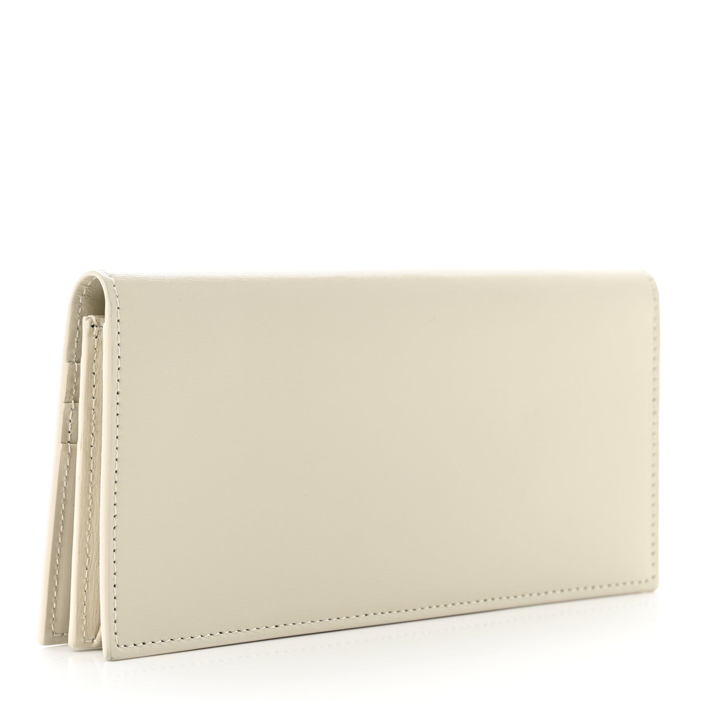 Calfskin Tiny Monogram Cassandre Wallet Crema Soft