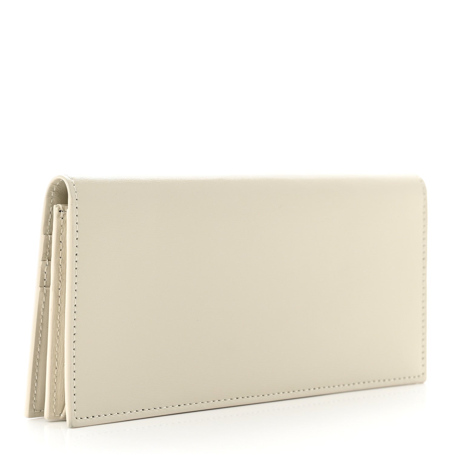 Saint Laurent Calfskin Tiny Monogram Cassandre Wallet Crema Soft 2 of 7