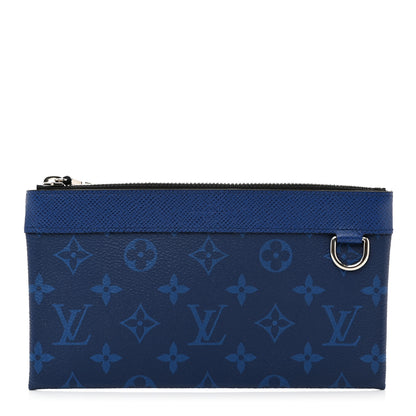 Louis Vuitton Taiga Monogram Pacific Discovery Pochette Cobalt 1 of 6