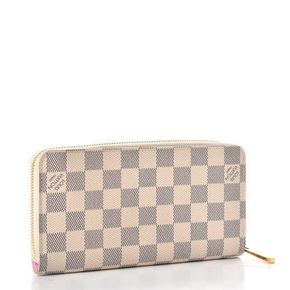 Louis Vuitton Damier Azur 2016 Christmas Animation Zippy Wallet Rose Ballerine 3 of 7