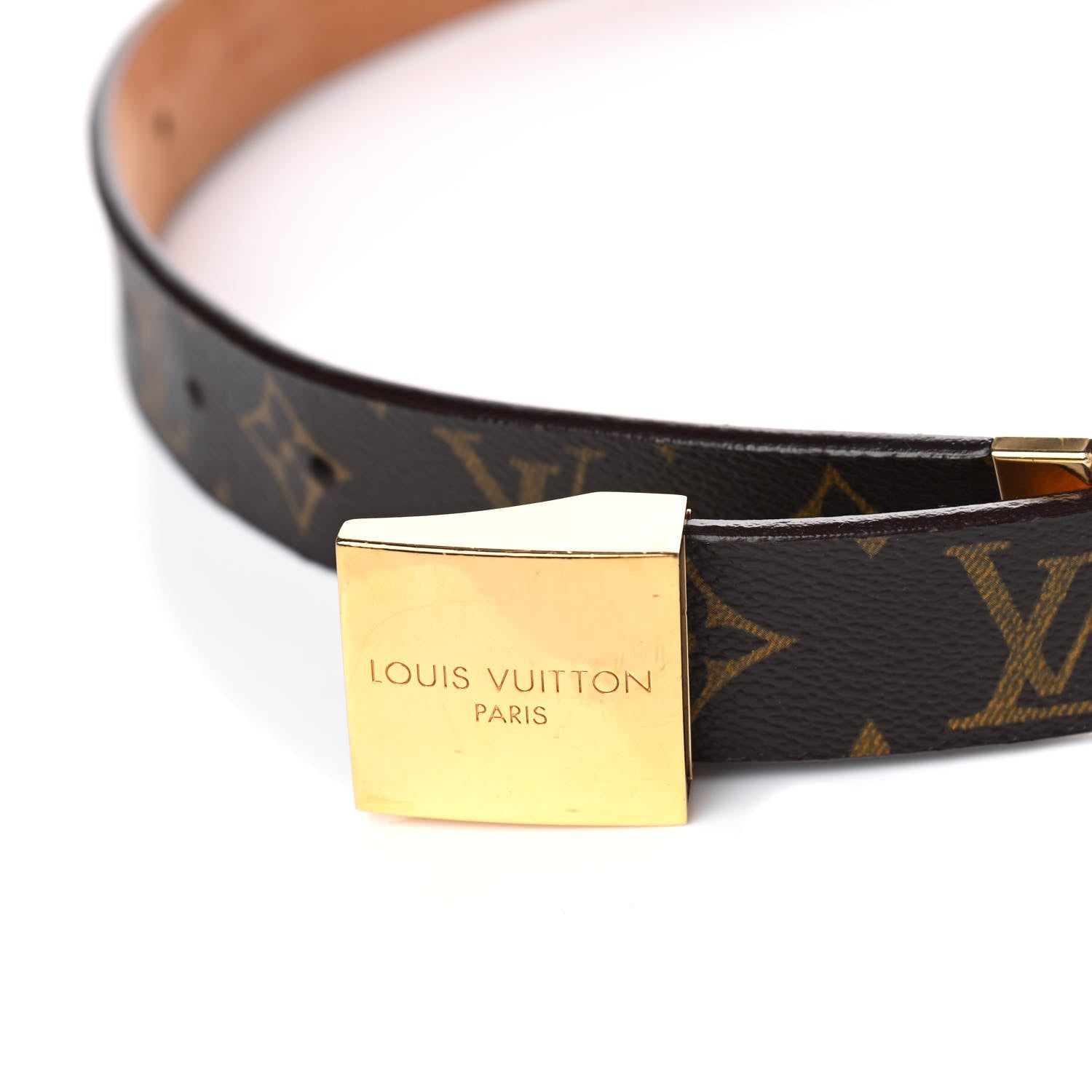Louis Vuitton Monogram Ceinture Belt Gold Buckle 70 28 7 of 7