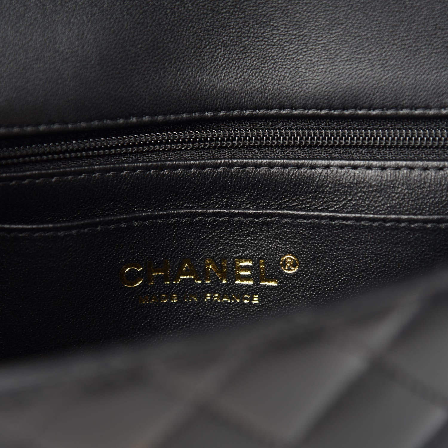Chanel Lambskin Quilted Mini Top Handle Rectangular Flap Black 8 of 11