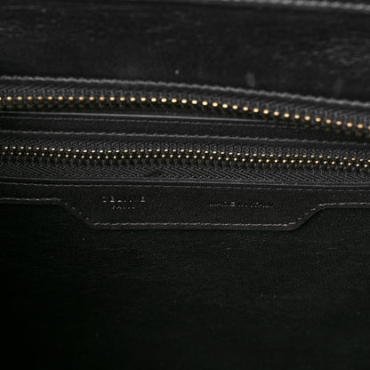 Celine Drummed Calfskin Nubuck Micro Tri-Color Luggage Ruby 5 of 6