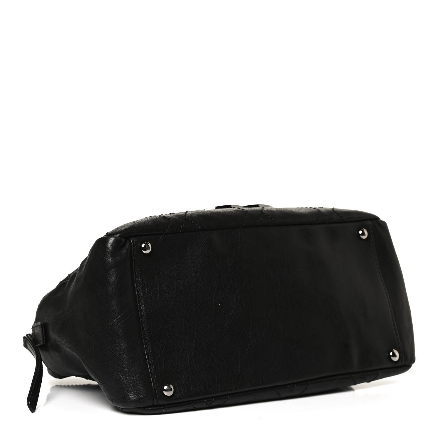 Chanel Calfskin Small Diamond Stitch Tote Black 4 of 10