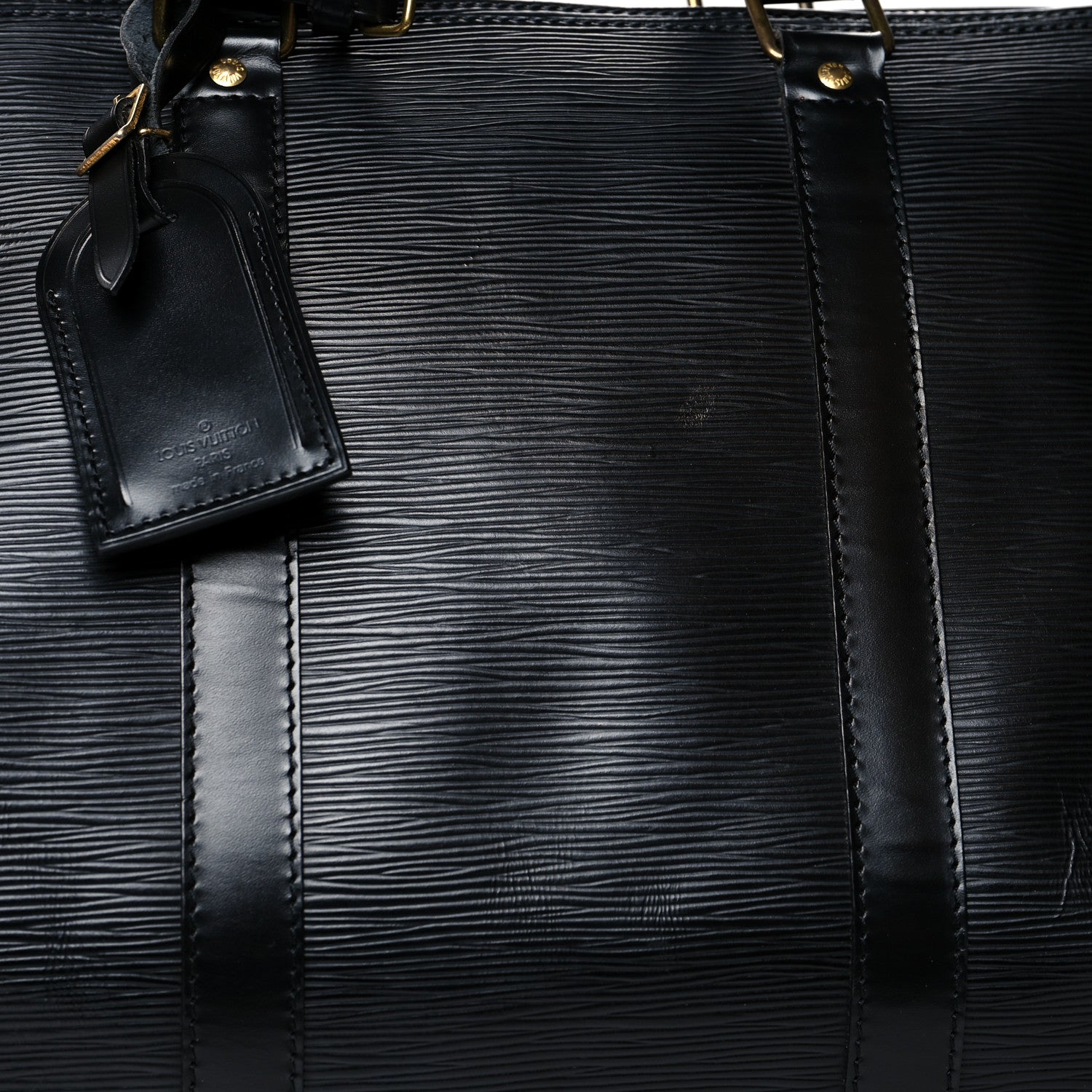 Louis Vuitton Epi Keepall 50 Black 8 of 14