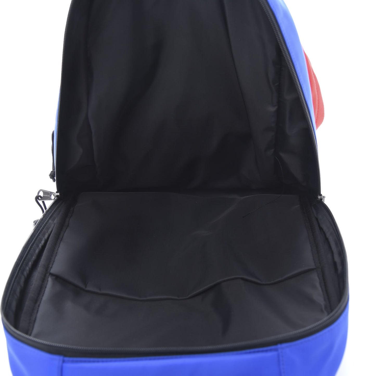 Nylon Logo Embroidered Double Pack Backpack Red Blue