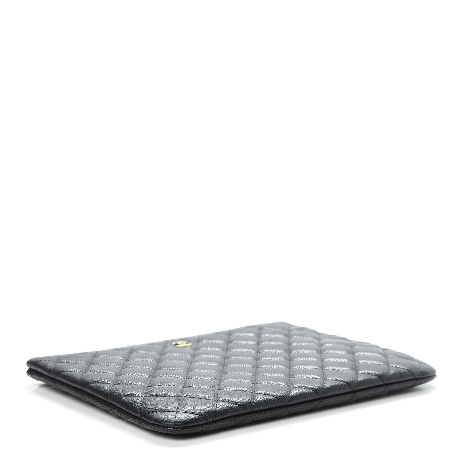 Chanel Caviar Quilted Medium Cosmetic Case Black 4 of 8