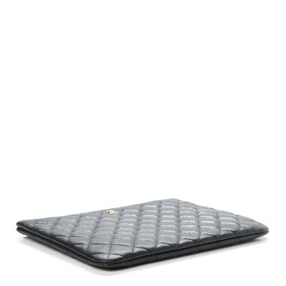 Chanel Caviar Quilted Medium Cosmetic Case Black 4 of 8