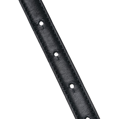 Gucci Moon Calfskin Nickel Interlocking G 20mm Belt 80 32 Black 5 of 7