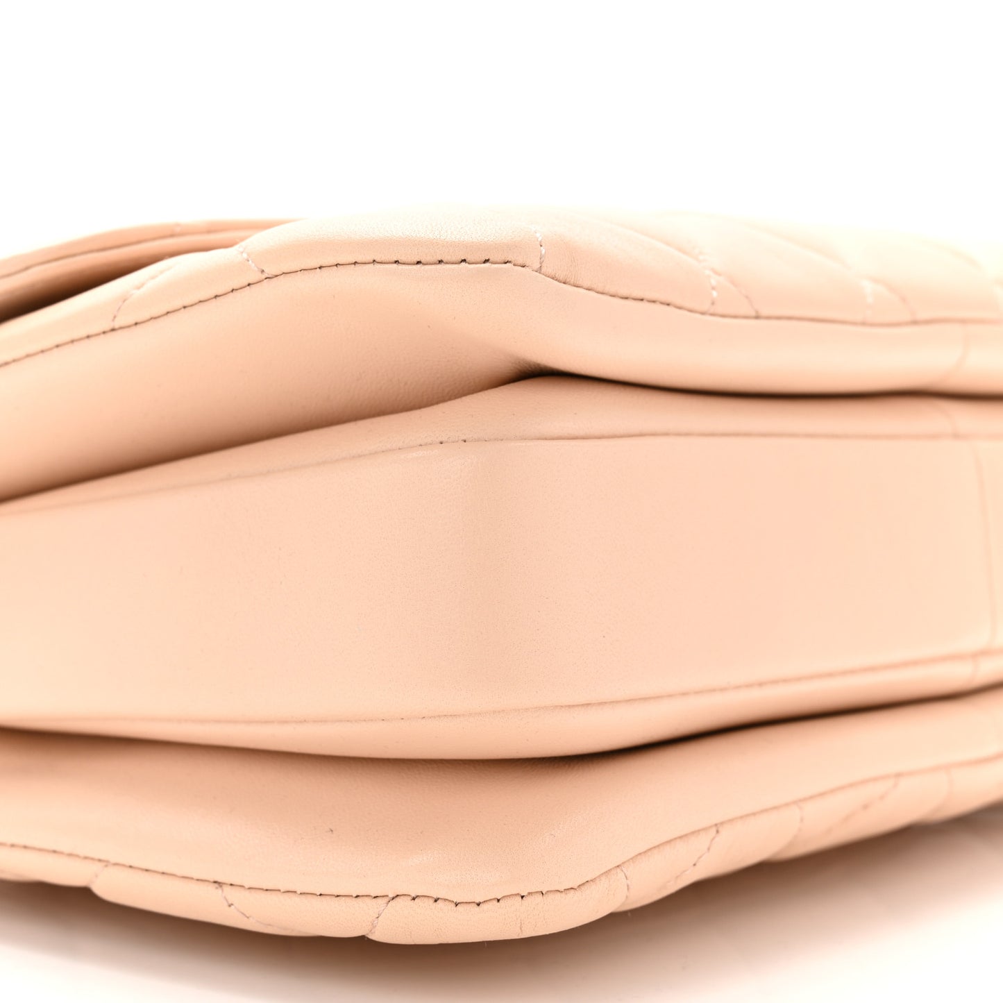 Lambskin Quilted Small Trendy CC Dual Handle Flap Bag Beige