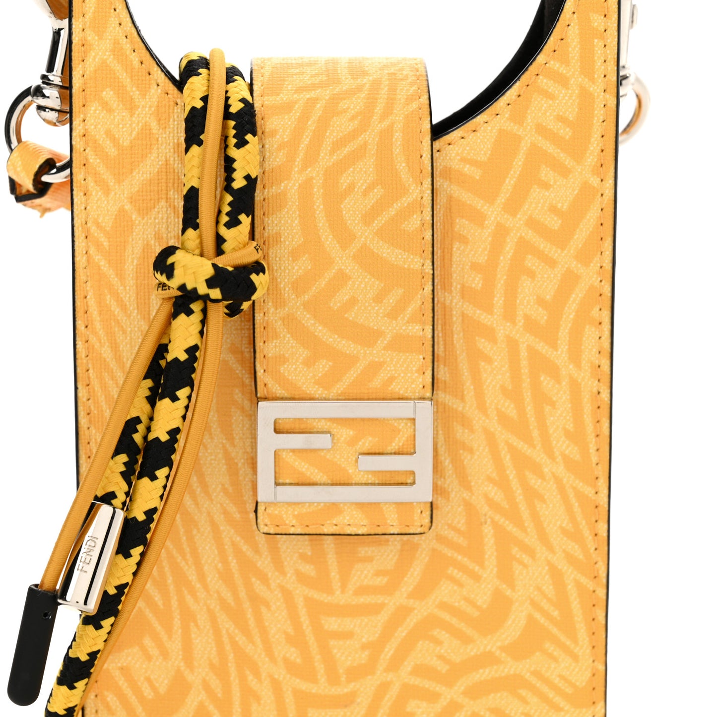 X SARAH COLEMAN Glazed Fabric Micro FF Vertigo Phone Holder Cyber Mimosa