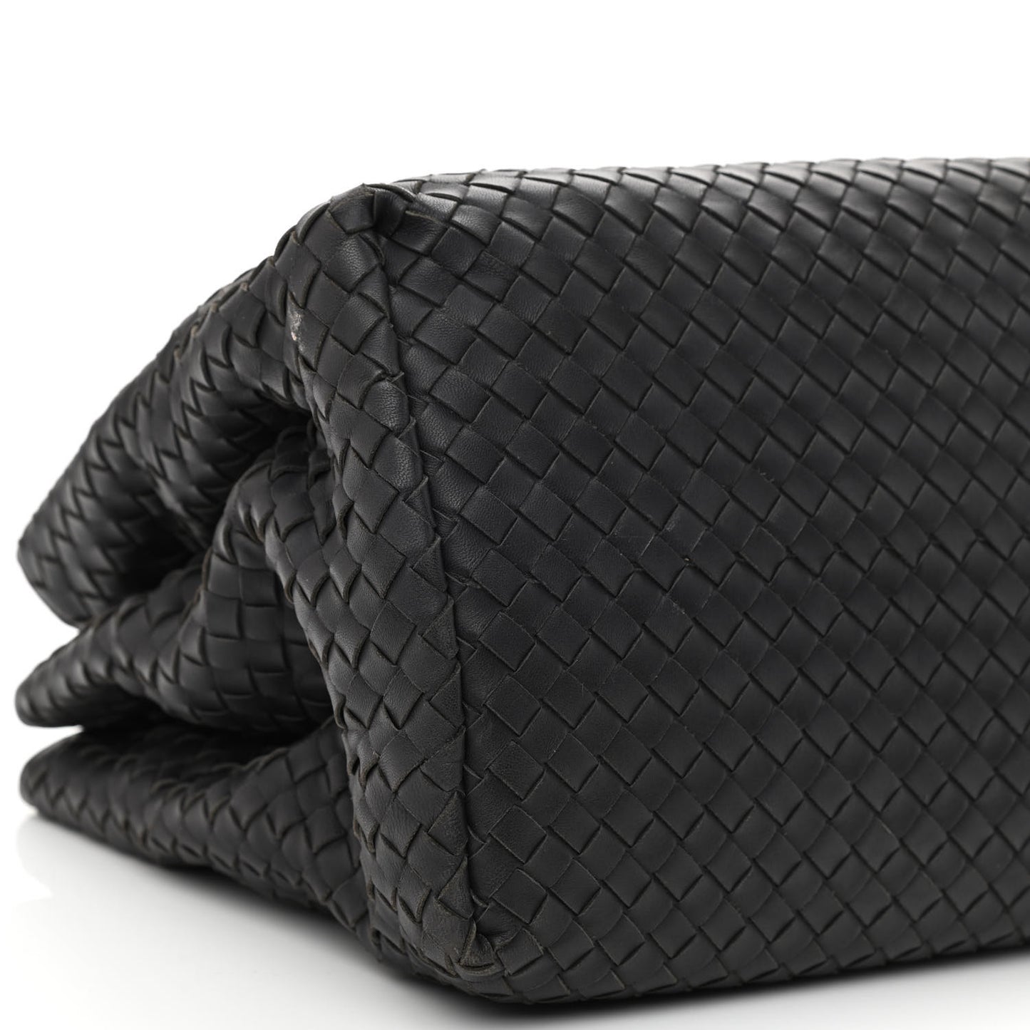Nappa Intrecciato Medium Roma Tote Black