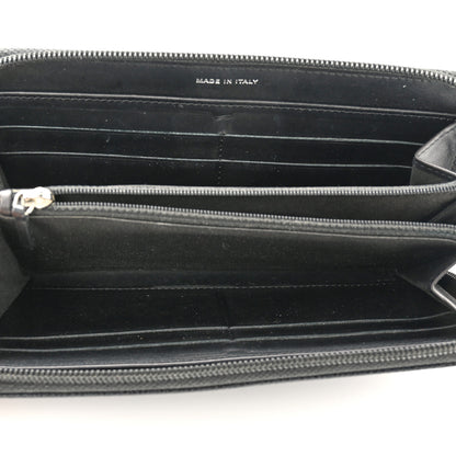 Chanel Caviar Large Timeless CC Zip Around Wallet Black 5 of 8