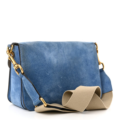 Gucci Soft Suede Small Jackie Shoulder Bag Cerulean Blue 3 of 10