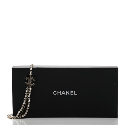 Chanel Pearl Lambskin Crystal CC Vintage Allure Necklace Gold Black 5 of 5