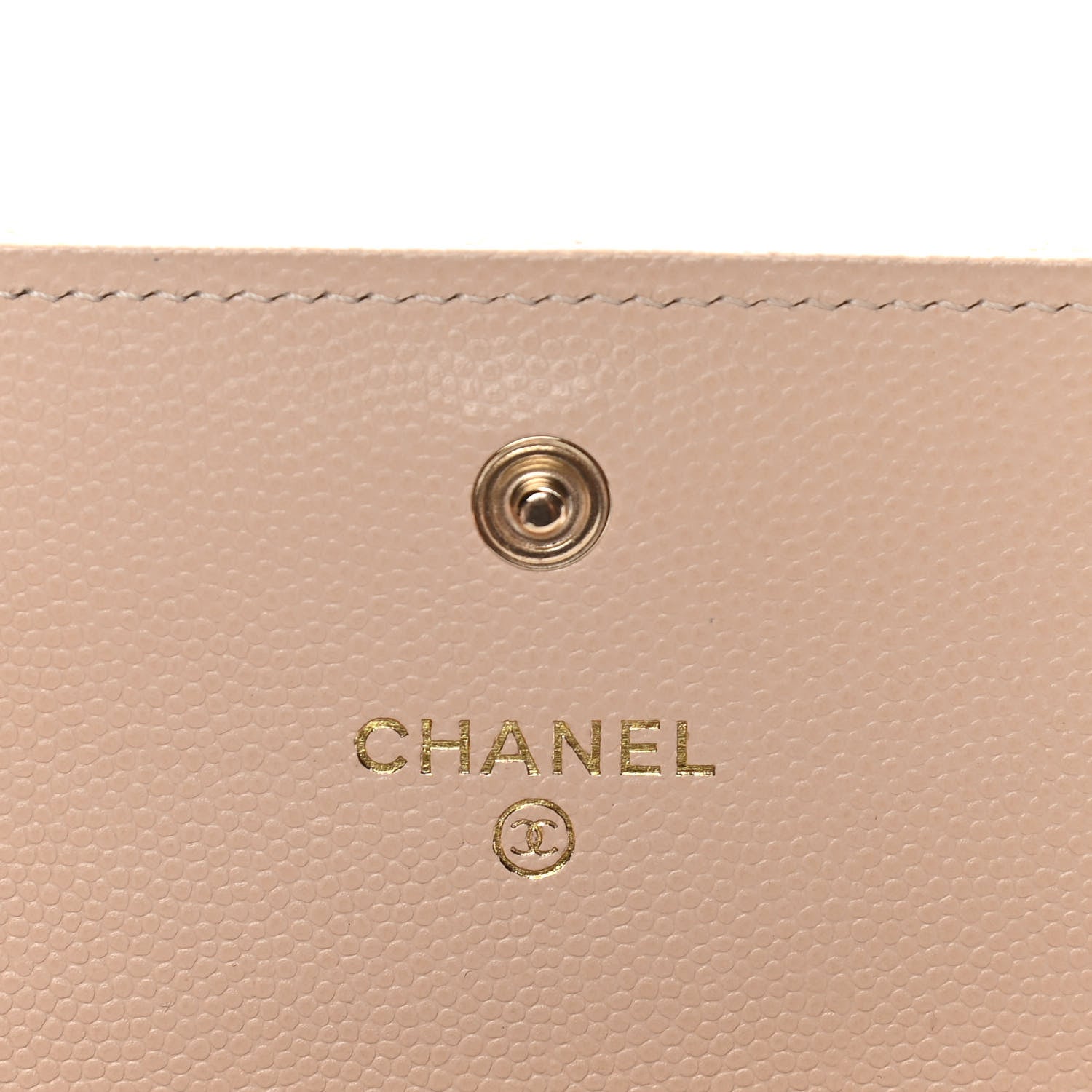 Chanel Caviar Pearl Quilted Coco Candy Wallet Beige 9 of 12