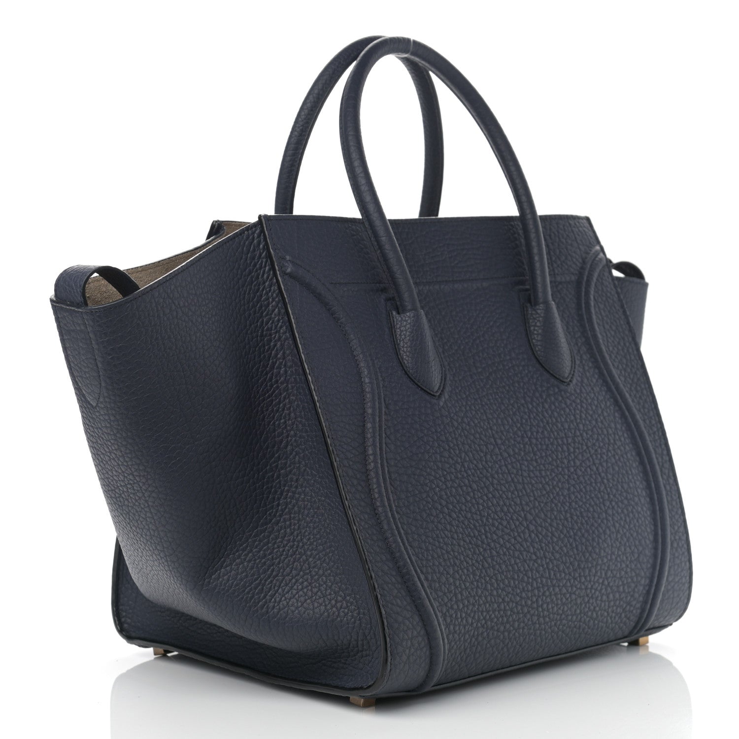 Celine Bullhide Calfskin Medium Phantom Luggage Navy Blue 3 of 11