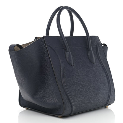 Celine Bullhide Calfskin Medium Phantom Luggage Navy Blue 3 of 11