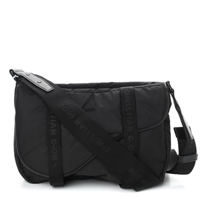Christian Dior HOMME Nylon Saddle Messenger Bag Black 1 of 10