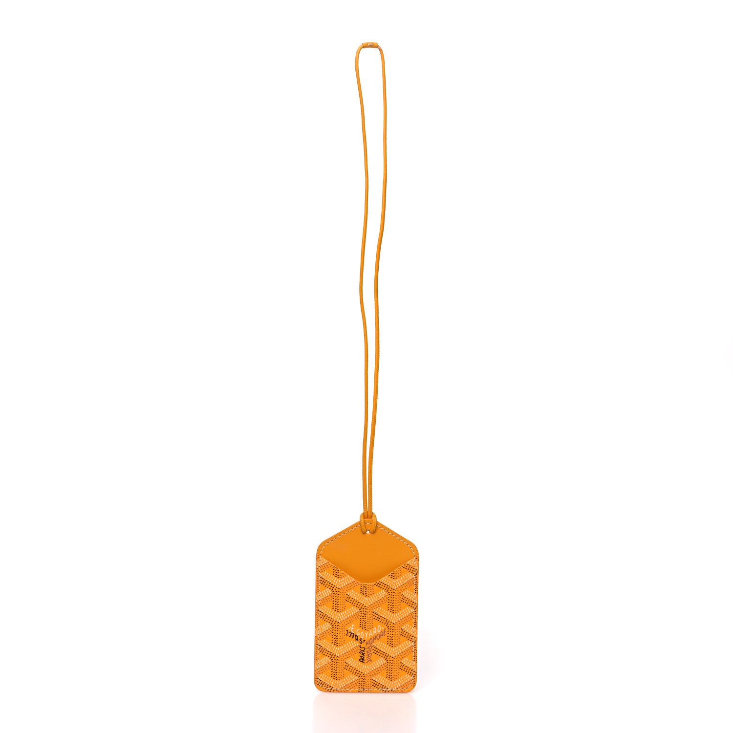 Goyard Goyardine Luggage Tag Yellow 2 of 3