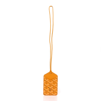 Goyard Goyardine Luggage Tag Yellow 2 of 3