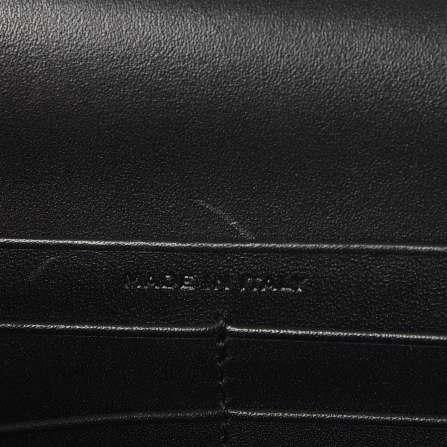 Smooth Calfskin Classic Monogram Kate Tassel Chain Wallet Black