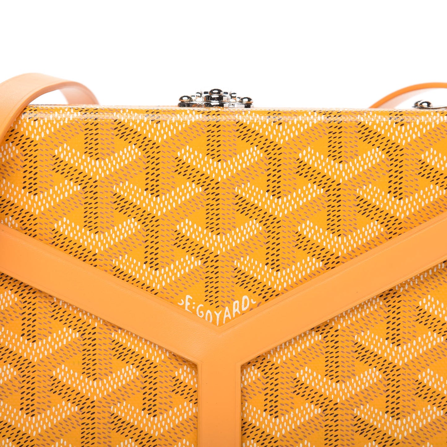 Goyardine Minaudiere Trunk Bag Yellow