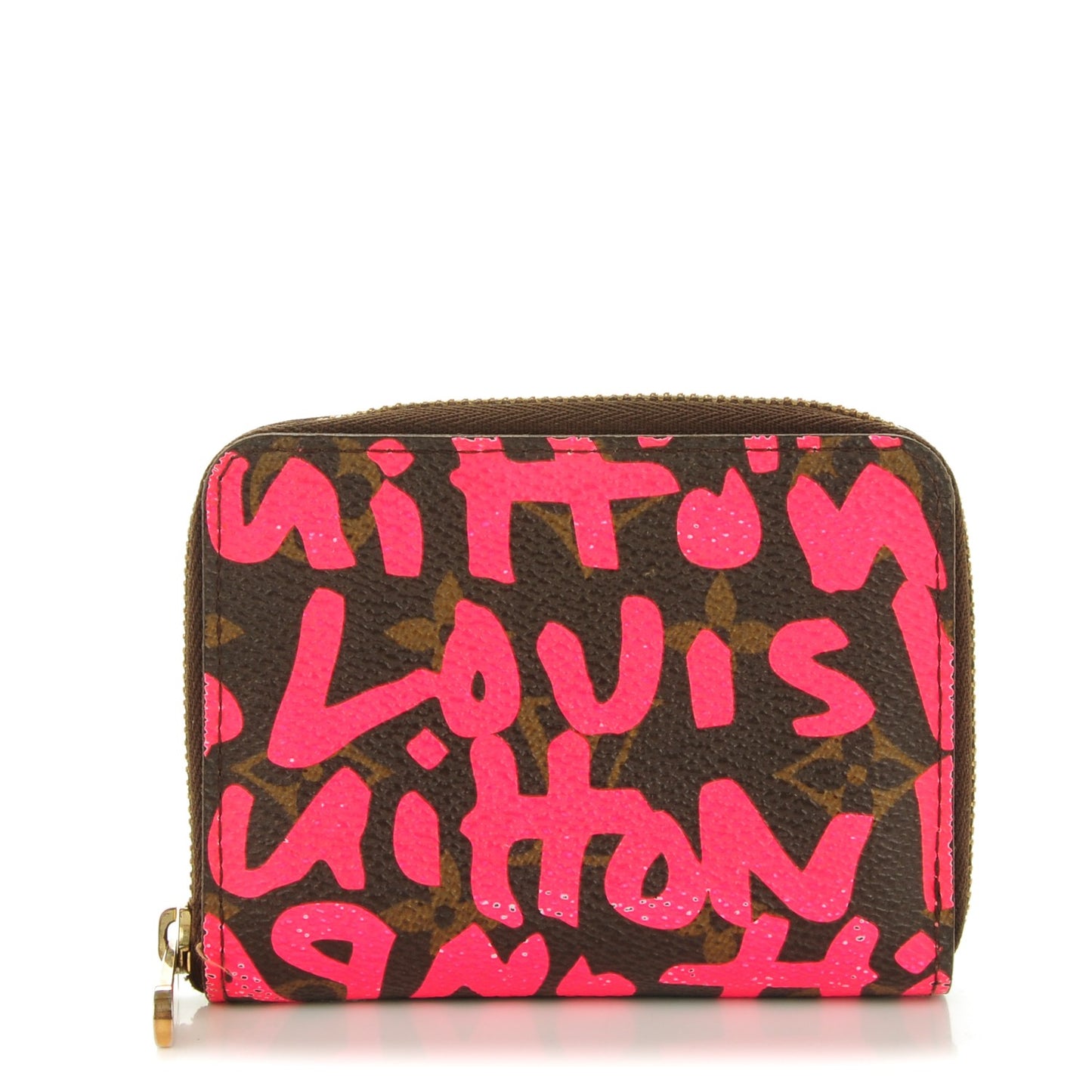 Monogram Graffiti Zippy Coin Purse Fuchsia