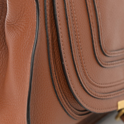 Chloe Calfskin Small Marcie Satchel Tan 12 of 13
