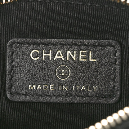 Chanel Caviar Studded Deauville Cosmetic Pouch Black 6 of 8