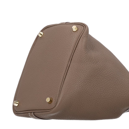 Hermes Taurillon Clemence Picotin Lock 18 PM Etoupe 10 of 10