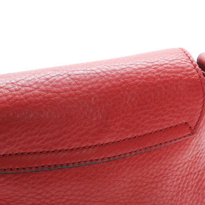 Gucci Pebbled Calfskin Small Soho Flap Crossbody Red 8 of 11
