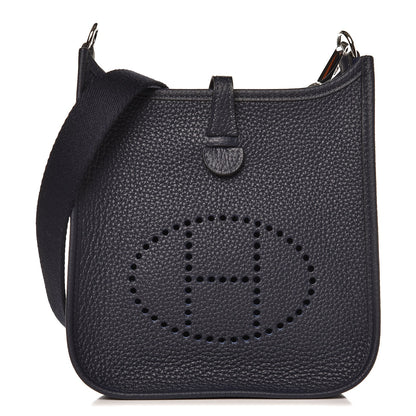 Hermes Taurillon Clemence Amazone Evelyne TPM Bleu Nuit 1 of 9