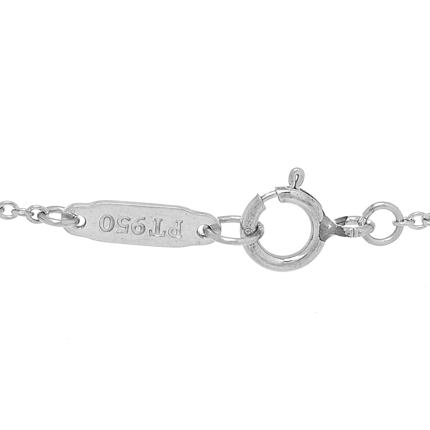Tiffany Platinum Diamond Large Cross Pendant Necklace 3 of 6