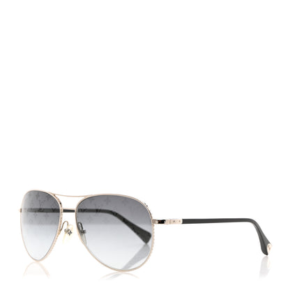 Louis Vuitton Monogram Conspiration Pilote Sunglasses Z0165U Argent 1 of 8
