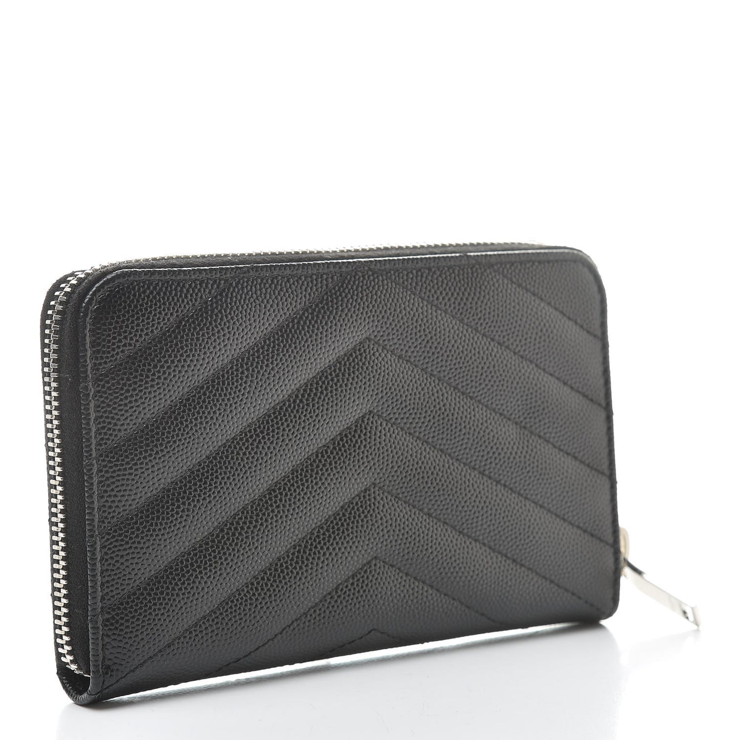 Grain De Poudre Matelasse Chevron Monogram Zip Around Wallet Earth