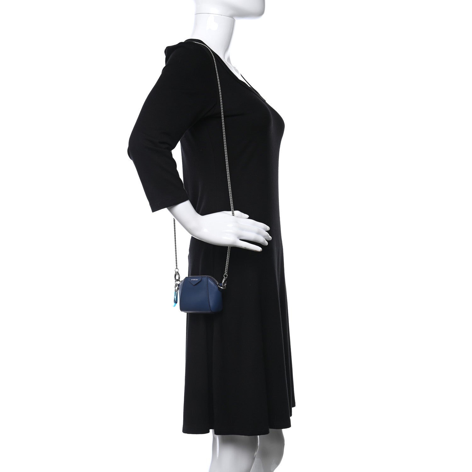 Givenchy Lambskin Baby Antigona with Chain Midnight Blue 2 of 10